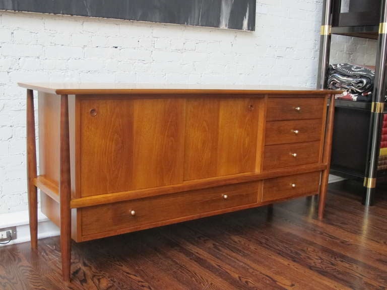 Bleached Walnut Credenza