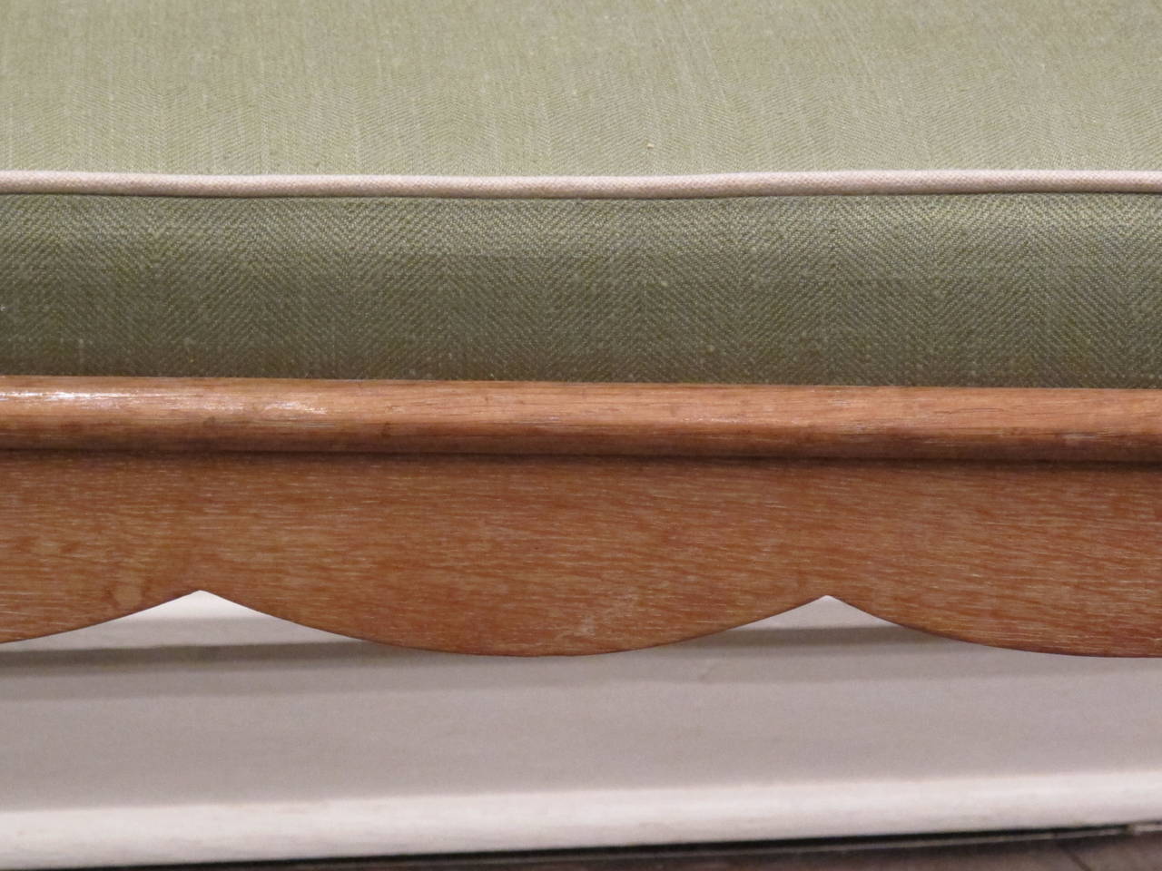 French Cerused Oak Bench 2
