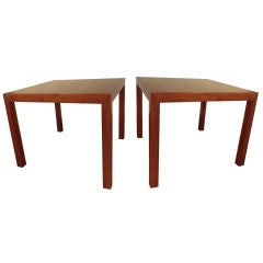 Pair of Walnut End Tables by Edward Wormley for Dunbar