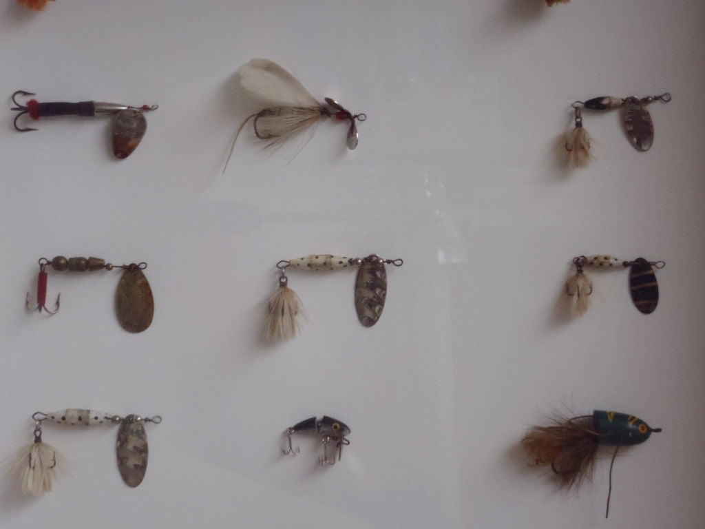 American Framed Collection of Vintage Fishing Lures