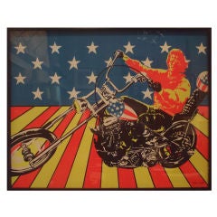 Framed Vintage Bootleg Easy Rider Poster