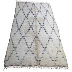 Vintage Moroccan Beni Ourain Rug