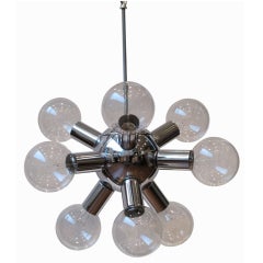 Vintage Chrome Sputnik Chandelier