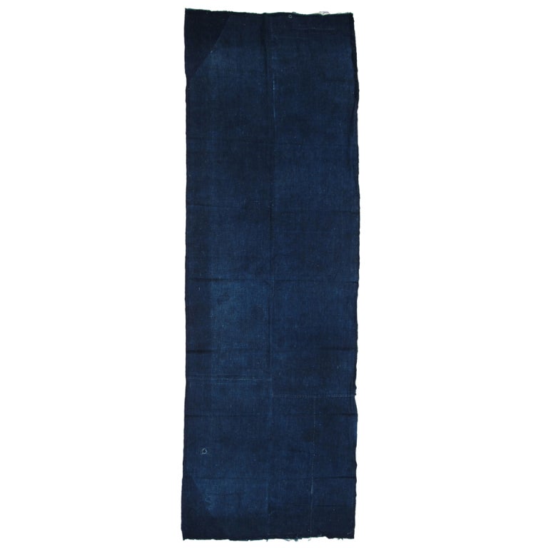 A Very Long Vintage Japanese Indigo Panel