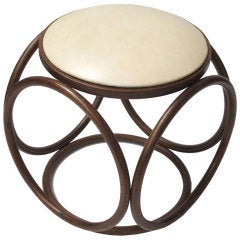 Bentwood Stool with Leather Cushion Bentwood Stool with Leather Cushion