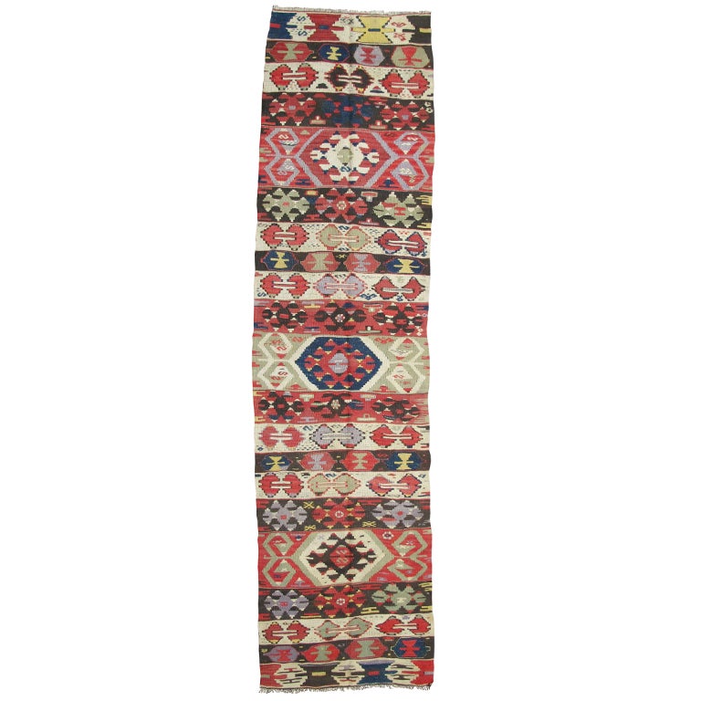 Turkish Kilim Runner For Sale