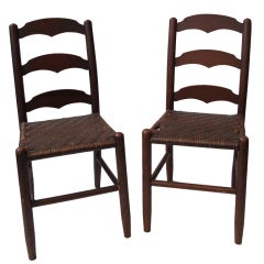 Antique Pair of Children
s Chairs