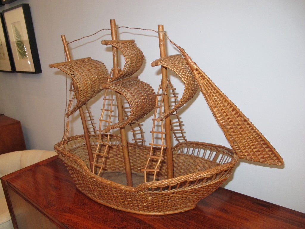 rattan sailboat