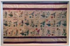 Framed Patchwork Silk College Sports Banner