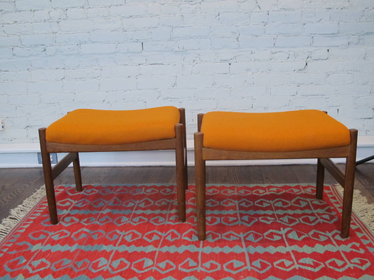 Pair of Danish Teak Benches