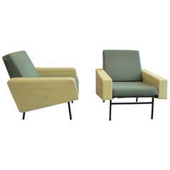 Pair of Armchairs by Pierre Guariche for Airborne