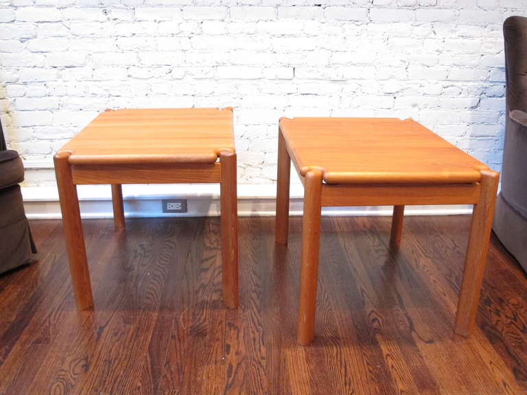 Pair of Danish Teak End Tables