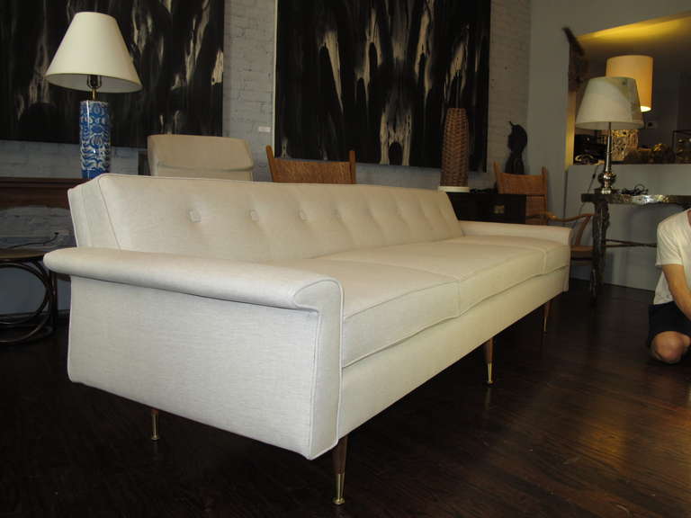 Mid-20th Century Very Long American Sofa For Sale