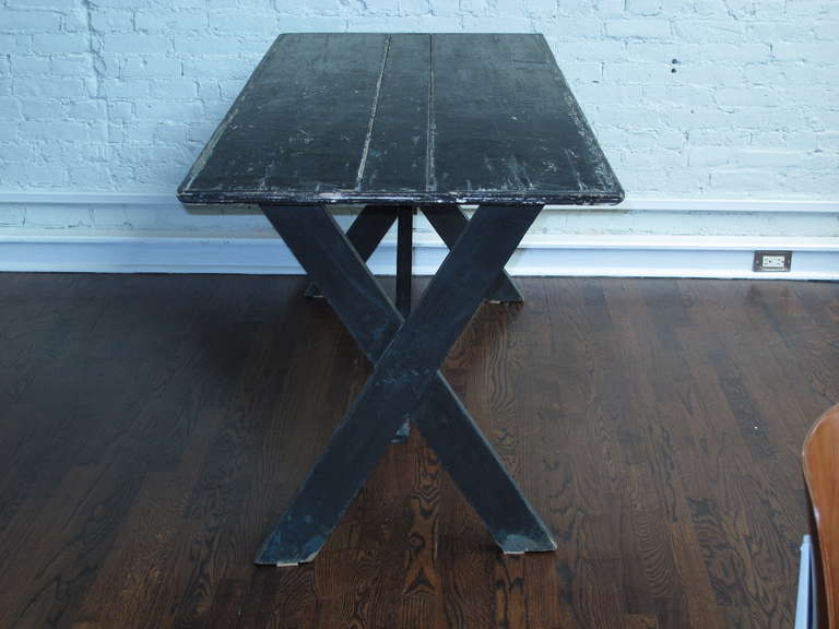 Early 20th Century Trestle Table In Fair Condition In New York, NY