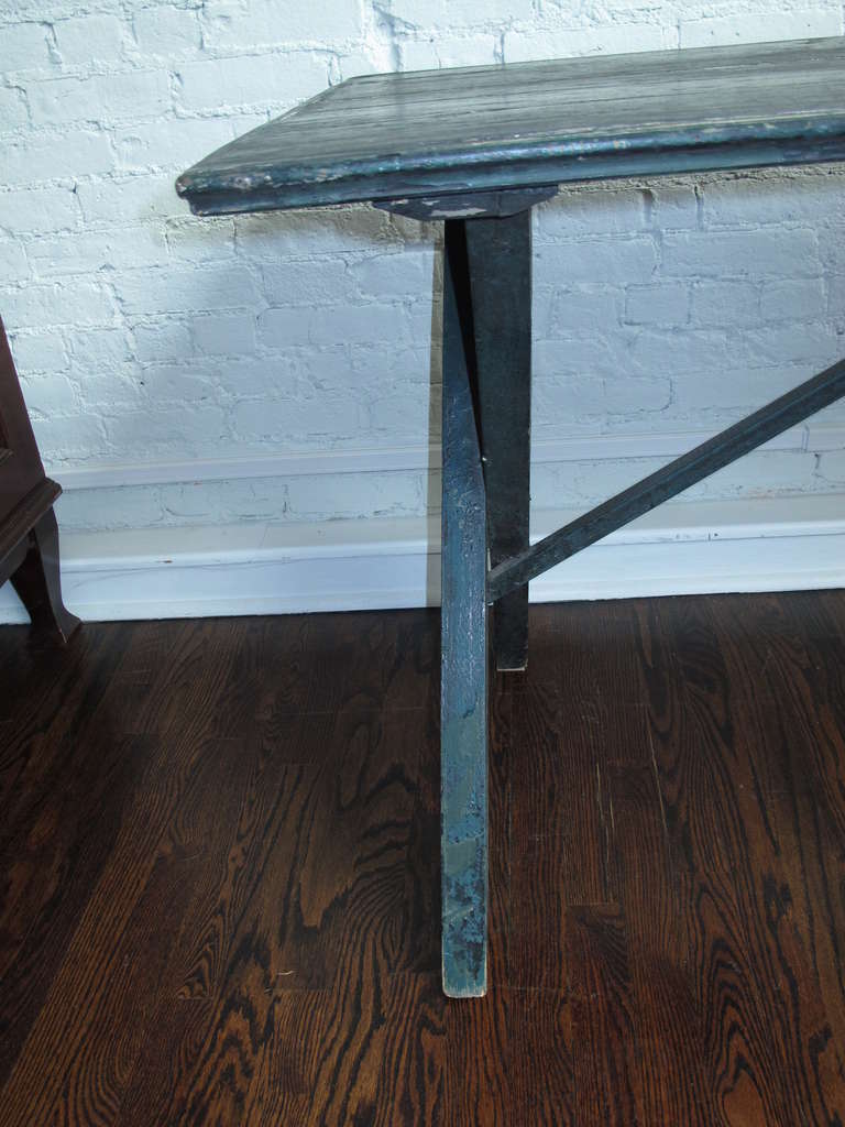 Early 20th Century Trestle Table 4