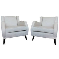 Pair of Modern Wing Chairs