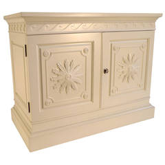 Ivory Lacquered Cabinet