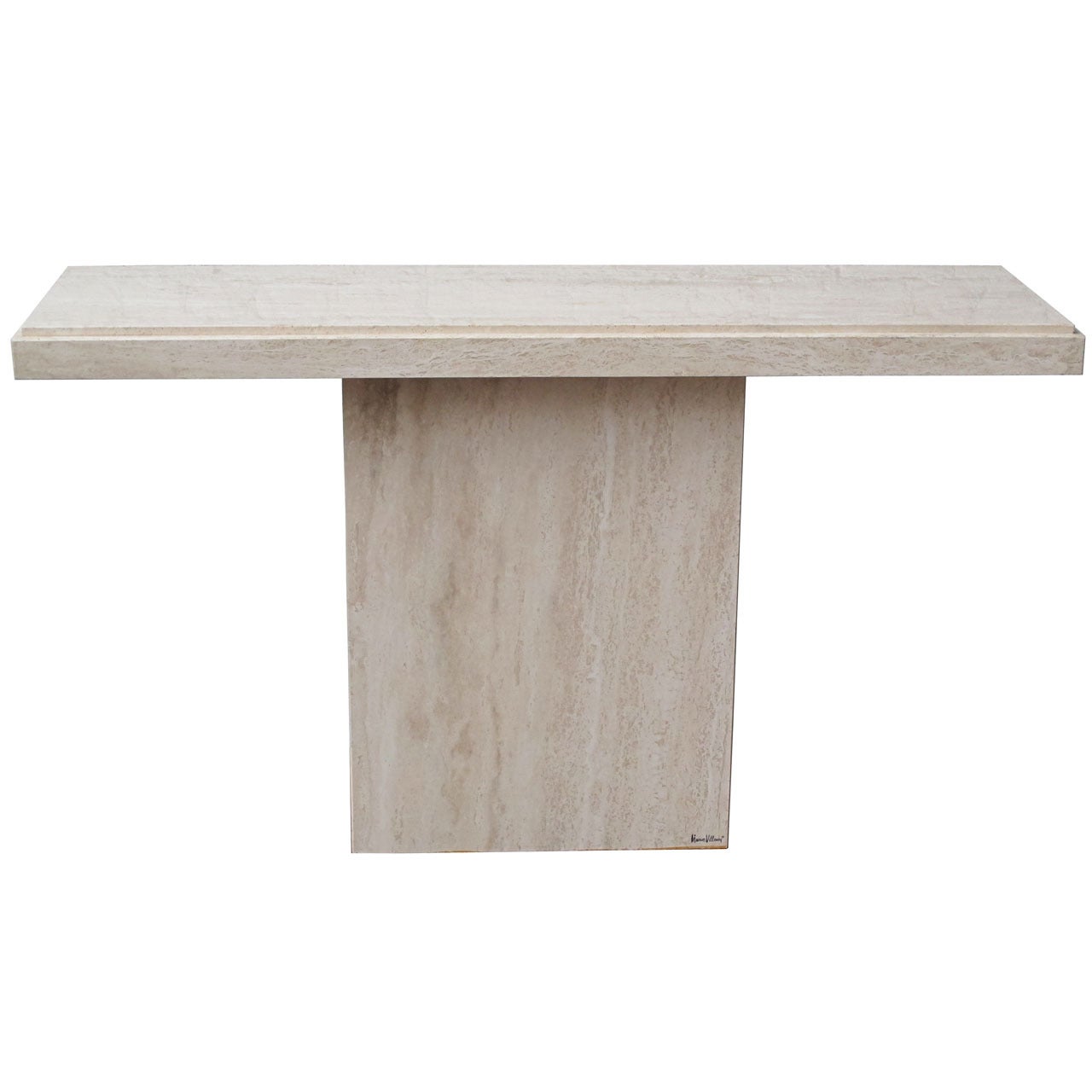 Travertine Console