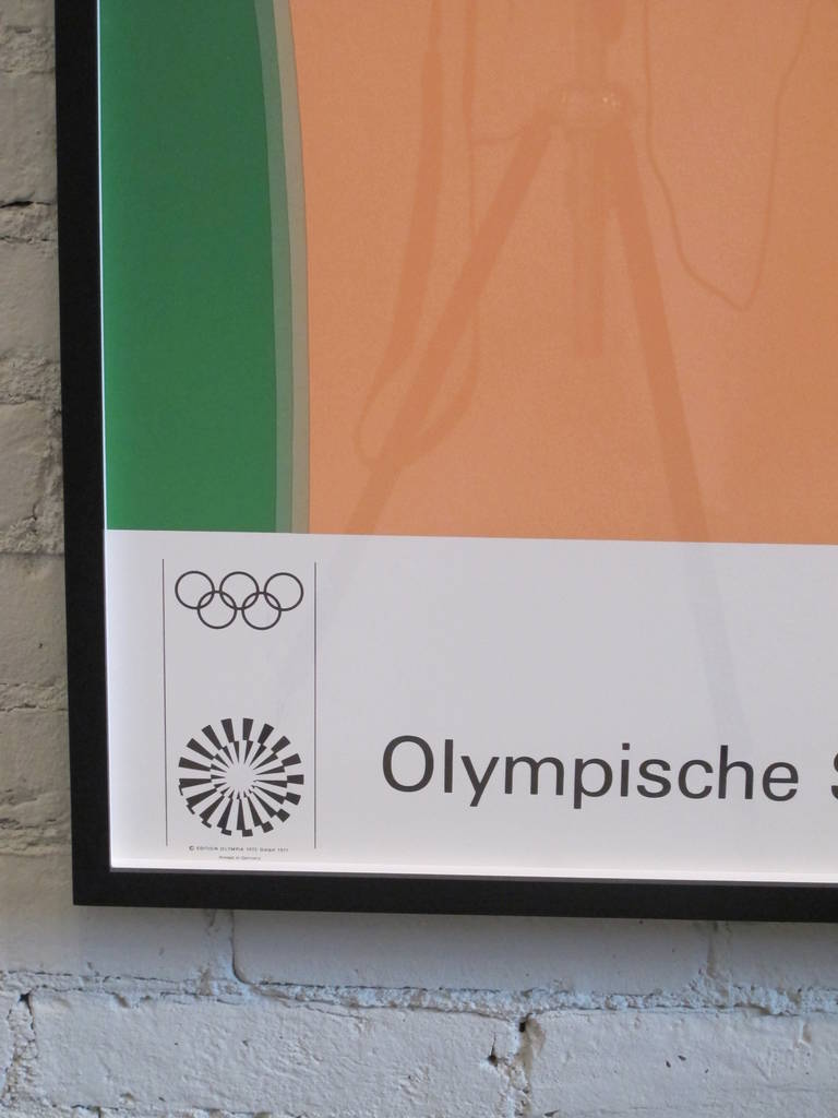 German Framed Tom Wesselmann Olympic Poster For Sale