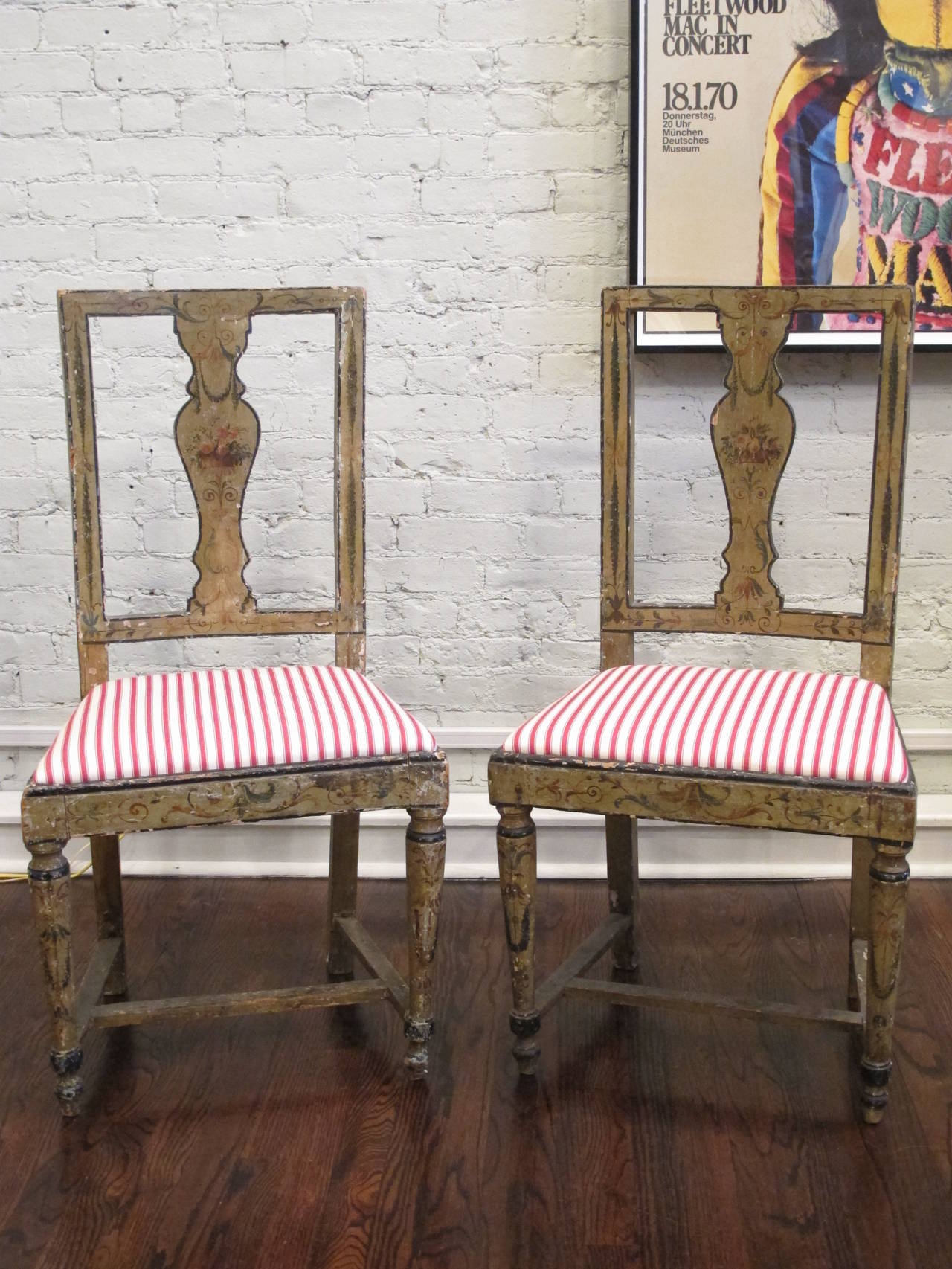 Pair of Early 19th Century Gustavian Side Chairs