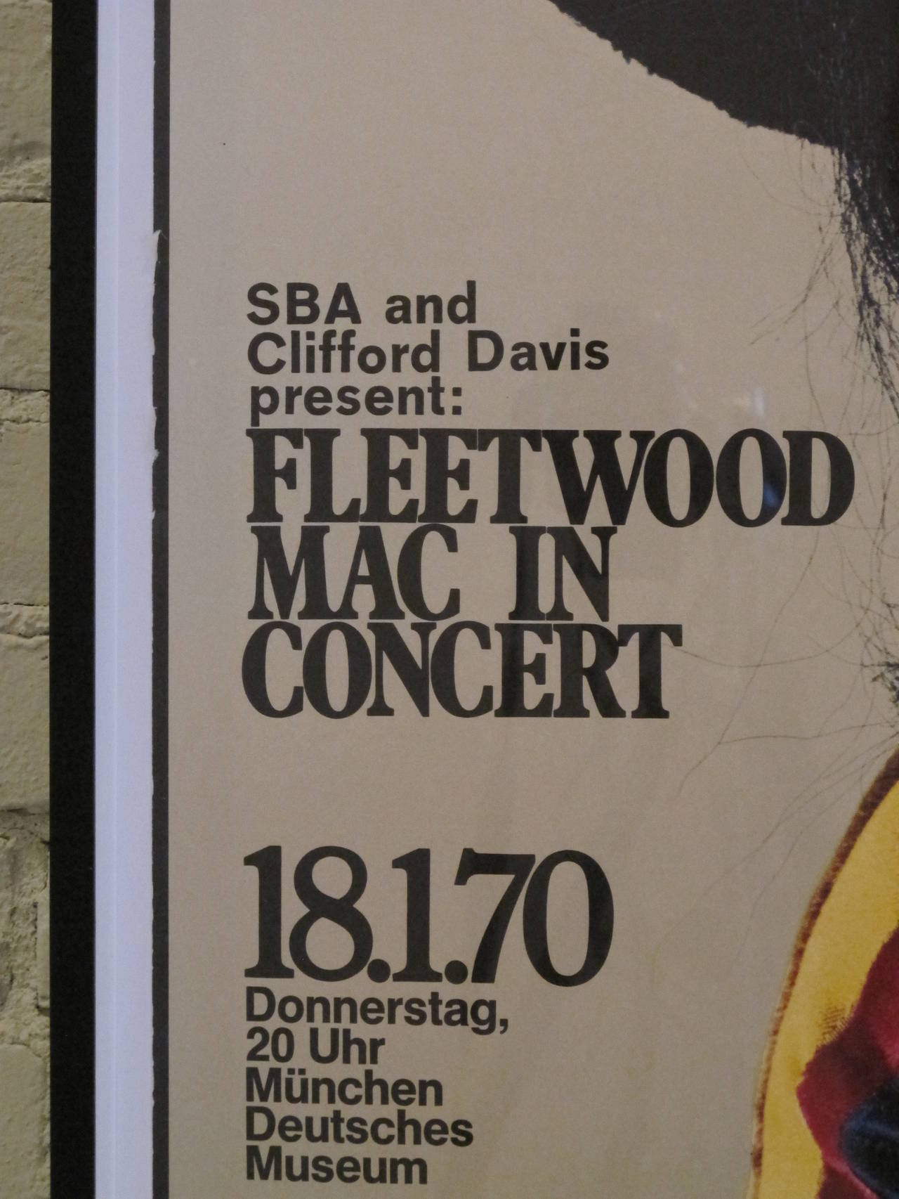 Framed Fleetwood Mac Poster In Excellent Condition For Sale In New York, NY