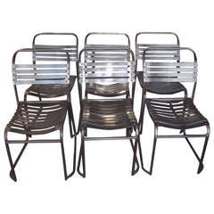 Set of Six Industrial Style Chairs