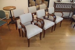 Set of Six Loop Arm Bridge Chairs