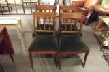Set of Four Arrow Back Dining Chairs