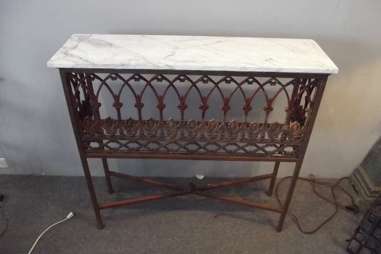 Weought and Cast Iron Console