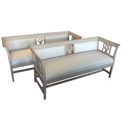 Pair of Swedish Settees