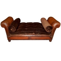 French Leather Daybed