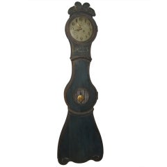 Antique Blue Swedish Clock