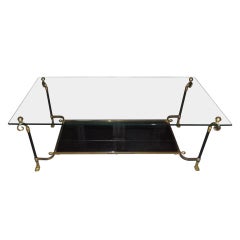Brass Framed Coffee Table