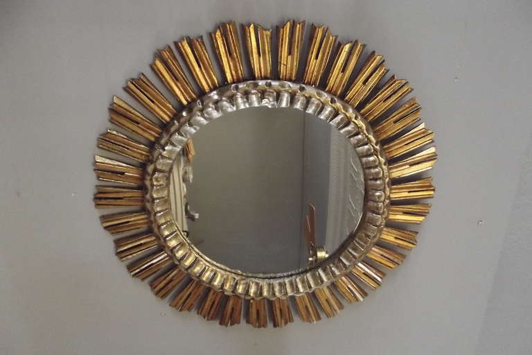 Mid-20th Century Sunburst Mirror