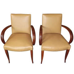 Pair of Loop Arm Bridge Chairs