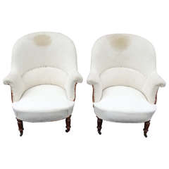 Pair of Napoleon III Armchairs