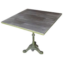 Zinc Topped Bistro Table