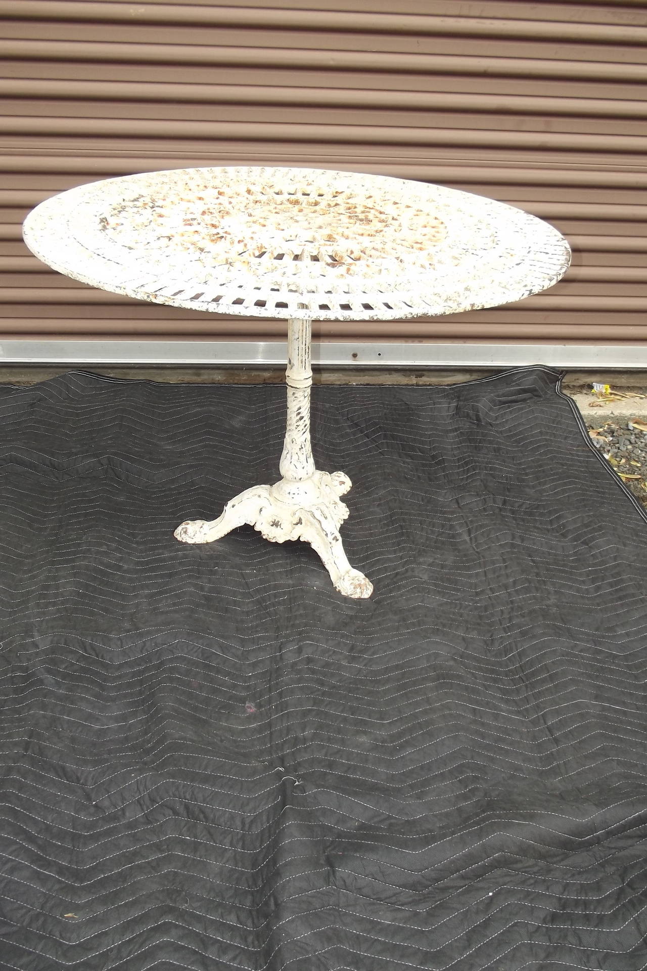 Large Napoleon III Cast Iron Garden Table