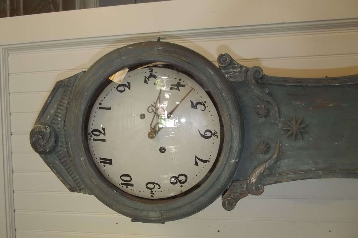 19th Century Period Gustavian Tall Clock