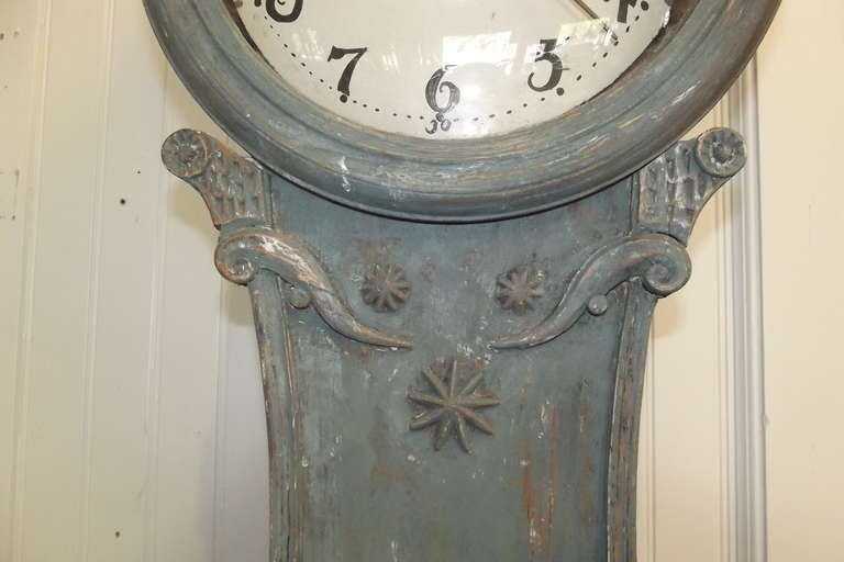 Wood Period Gustavian Tall Clock