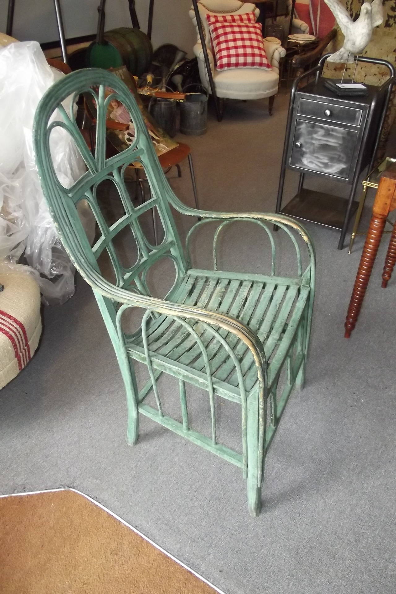 Pair of French Rattan Chairs 1