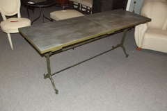 Zinc Topped Bistro Table