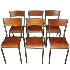 Set of Six French Dining Chairs