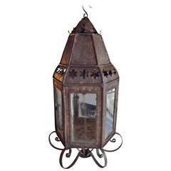 Vintage Tole Candle Lantern