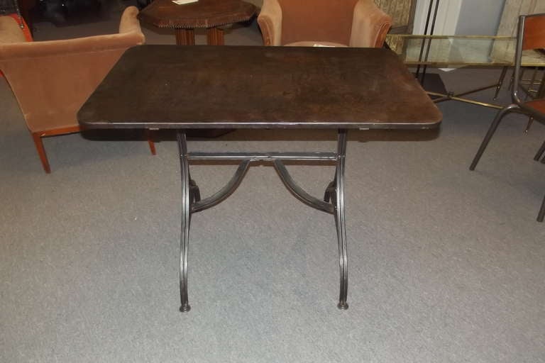 Polished Steel Work Table