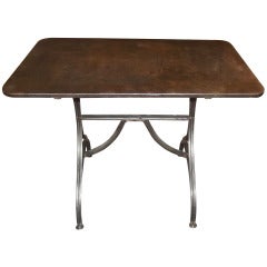 Polished Steel Work Table