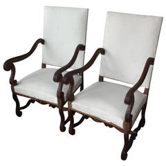 Pair of Louis XIV Style Armchairs