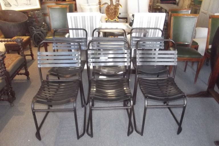 Set of Six Industrial Style Chairs