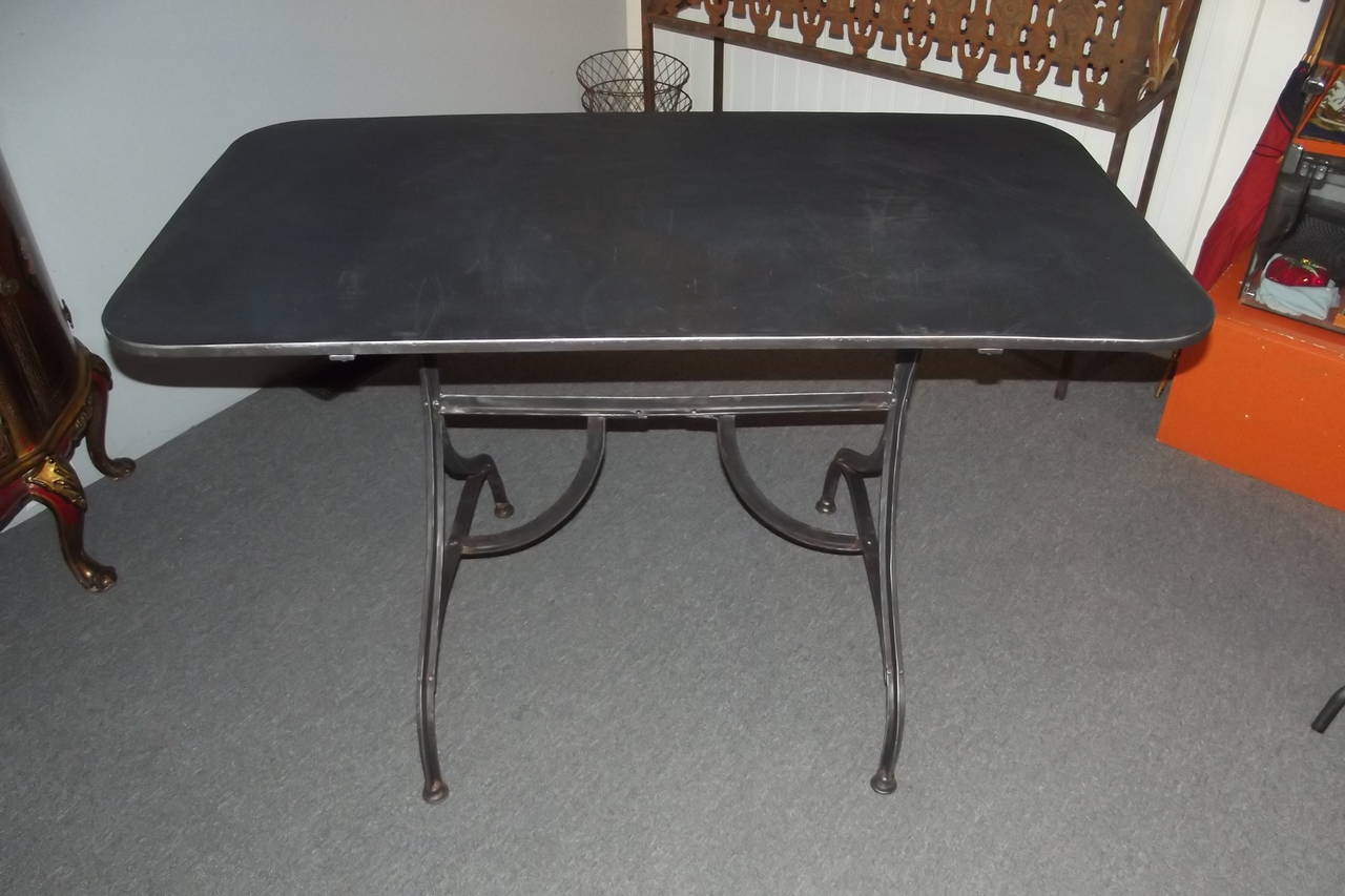 Polished Steel Work Table