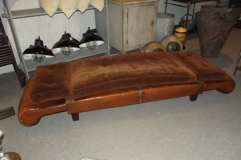 French Leather Daybed 1
